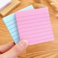 thumbnail image 5 of 24 Pcs Lined Stickies Note Colorful Writing Pad Simple Notepads Memos Pad Easy to Write Ruled Post Stickies Paper Pad, 5 of 8