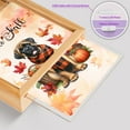 thumbnail image 4 of Hello Fall Mastiff Scarf Welcome Autumn with Leaves Pumpkins Acrylic Plaque with Wood Photo Frame Box Mastiffs Dog Lover Gifts Idea Light Box - 00011, 4 of 5
