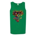 thumbnail image 2 of Wild Bobby, Keep It Wild Colorful Elephant Face Animal Lover Mens Graphic Tank Top, Kelly, 2XL, 2 of 3
