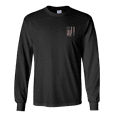 thumbnail image 2 of Mississippi Team Colors Football American Flag Unisex Long Sleeve T-shirt Graphic Tee-Black-4xl, 2 of 4