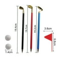 thumbnail image 5 of NIBOLOG 1 Set Mini Golf Pen Set Highly Reductive Golf Mini Course Stress Relief Putting Green 3 Clubs Balls And Flag Table Golf Game, 5 of 7