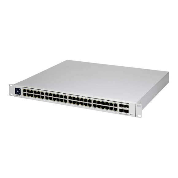 Ubiquiti UniFi Switch USW-PRO-48-POE PoE++) - Switch - managed - 48 x 10/100/1000 (40 PoE+, 8 + 4 x 10Gb Ethernet SFP+ - Montable en Rack - PoE++ (600 W) - AC 120/230 V / DC 11.5/52 V