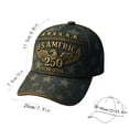 thumbnail image 5 of BSJJY 250th Anniversary Hat A Gift Suitable For Men Fashion Hat Adjustable Baseball Cap Embroidered Patch Casual Dad Hat Summer Outdoor Travel Beach Sports Activities Accessory for Him (C), 5 of 6