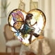 thumbnail image 4 of Pendiente de Acrylic Painted Disc, Ventana Colgante, Adornación de Porch, Estilo Bohemio, Accesorio de Decoración Exterior, Para Jardín, Metal Frame, Colgante para Exterior, para Patio, 4 of 7