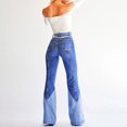 thumbnail image 5 of Vedolay Wide Leg Jeans for Women Plus Size Stretch Distressed Ripped Skinny Denim Jeans Pants Light Blue,XL, 5 of 5