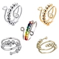 thumbnail image 2 of Anillos Anti Estrés Ansiedad Anillo Para Mujeres Hombres Fidget Cuentas Espiral Girar Una Sola Bobina Antiestrés Libremente Joyería Moda Fiesta Gao Jiahui  unisex, 2 of 2