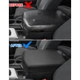 thumbnail image 2 of KBH Center Console Cover for Toyota Tundra Accessories 2007-2013 & Toyota Sequoia 2008-2022, Anti-Scratch Leather Car Armrest Protector, Black, 2 of 7