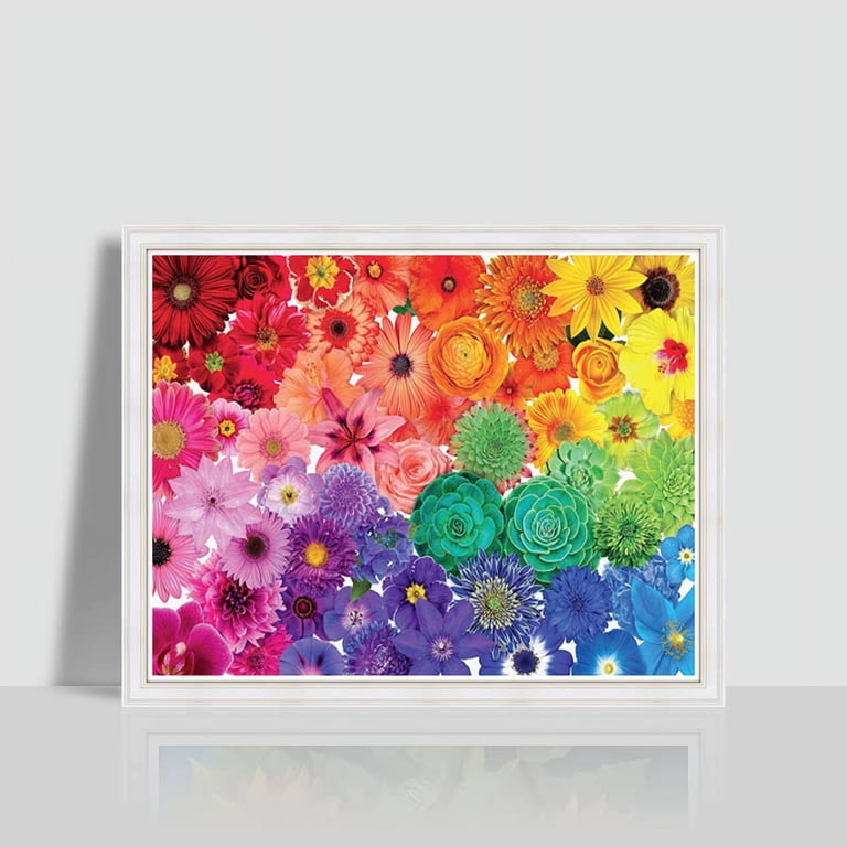 Diamond Art Kits for Adult, Rainbow Flower Power 5D Diamond Art