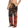 thumbnail image 5 of Cauagu Western French Bulldog Cowboy Mens Pajama Pants Sleep & Lounge Pants,PJ Bottoms with Pockets-, 5 of 7
