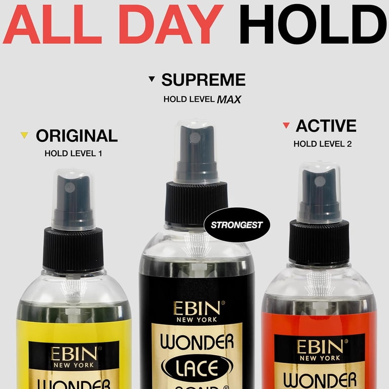 EBIN NEW YORK, Wonder Lace Bond Lace Melt Spray, 8oz, Clear