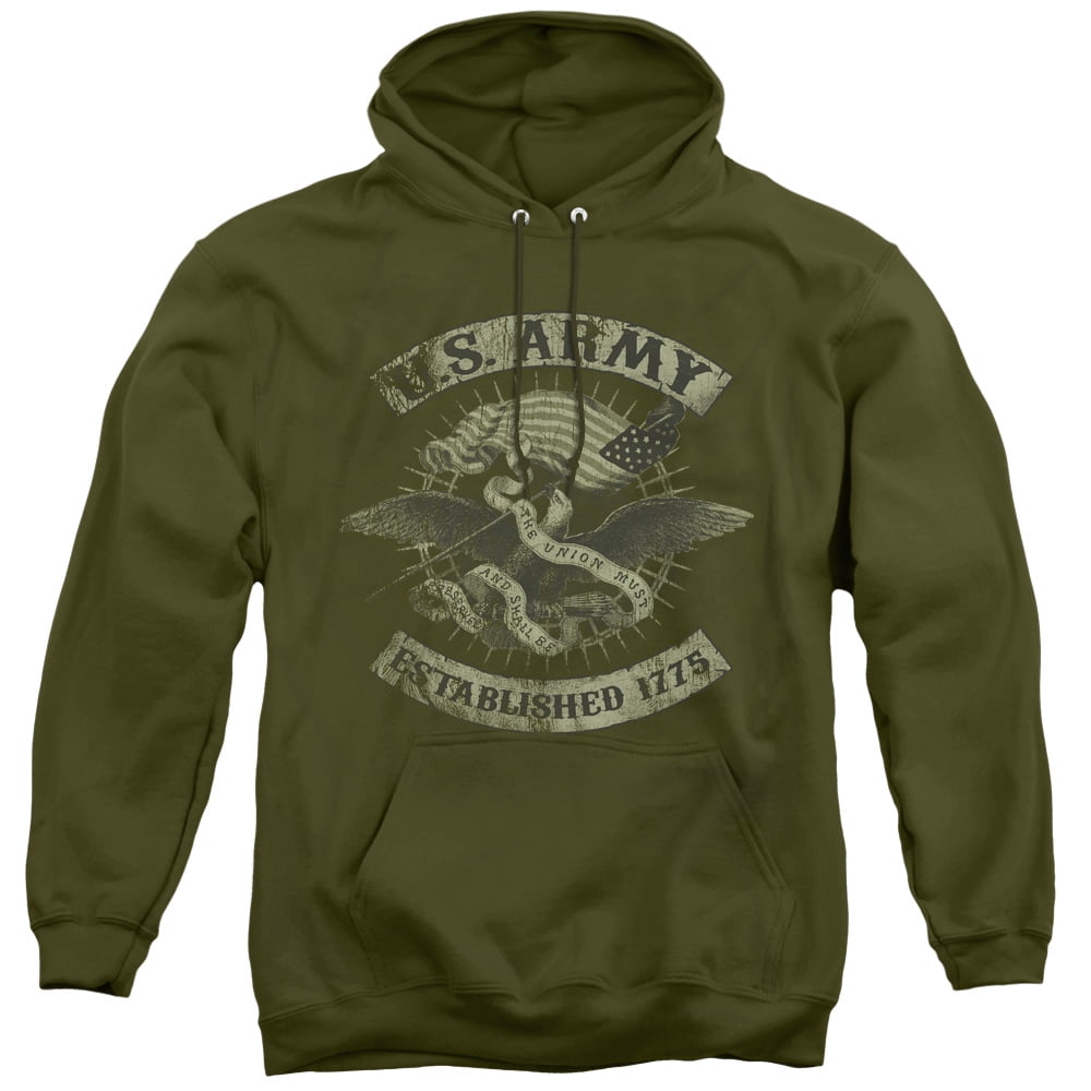 eagles army green hoodie