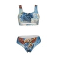 thumbnail image 5 of Kdxio Dog Angel Ascension for Womens High Waisted Bikini Top Sports Style Two Piece Bathing Suits, 5 of 5