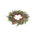 thumbnail image 5 of 22 Inches Spring Wreath for Front Door Artificial Wreath Flower Wreath for Wall Window Room Farmhouses Indoor Outdoor, 5 of 9