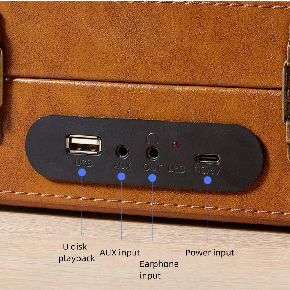 Desktop CD Player for Home, Portable Retro Suitcase Bluetooth 5.0 CD Player for Home, Hi-Fi Speakers Rechargeable Portable CD Player for Christmas,Thanksgiving, Halloween,Birthday Gifts