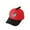 Red, variant on Krdevn Two-Tone Kids Dinosaur Baseball Cap 3D Spikes + Colorful Embroidery UPF50+ Adjustable Curved Brim Toddler Sun Hat Size:2-8 Years
