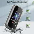 thumbnail image 4 of Tianle Compatible with Fitbit Luxe Screen Protector Case, [4 Pack] Soft TPU Full Around Protective Cover Bumper for Fitbit Luxe Smartwatch Accessories (Clear+Clear+Clear+Clear), 4 of 8