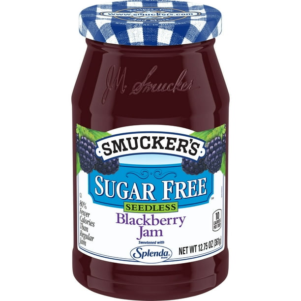 Smucker's Sugar Free Seedless Blackberry Jam with Splenda Brand Sweetener, 12.75 Ounces