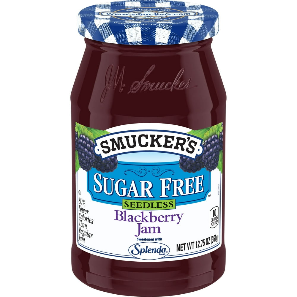 Smucker's Sugar Free Seedless Blackberry Jam Sweetened With Splenda, 12
