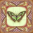 thumbnail image 1 of Tile Mural Kitchen Backsplash - Butterfly Square 9-DF - by Denise Freeman, 1 of 1