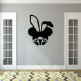 thumbnail image 2 of Bunny Cartoon Characters Wall Art Vinyl Sticker Design Decal Girl Boy Kid Bedroom Nursery Kindergarten Fun Home Children Room Decor Stickers Wall Art Vinyl Decor Size (27x30 inch), 2 of 3