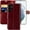Burgundy, variant on MONASAY Wallet Case for Galaxy S23 ultra 5G,[RFID Blocking] Flip Folio Leather Cell Phone Cover with Credit Card Holder for Samsung Galaxy S23 ultra 5G 6.8 inch