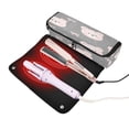 thumbnail image 3 of Hair Tools Storage with Heat Resistant Mat- Gray Bear Printed Curling Iron Travel Bag/Flat Iron Case for Women, 3 of 8