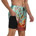thumbnail image 2 of Balery Floating Colorful Cereal Mens Swim Trunks Swim Shorts for Men Quick Dry Inseam Beach Shorts with Compression Liner Pocket-3X-Large, 2 of 9