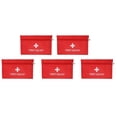 thumbnail image 5 of 5Pcs/Set Potable Medicine Bag Empty Aid Case Rescue Pouch Waterproof Nylon Red for Home Outdoor Travel, 5 of 5