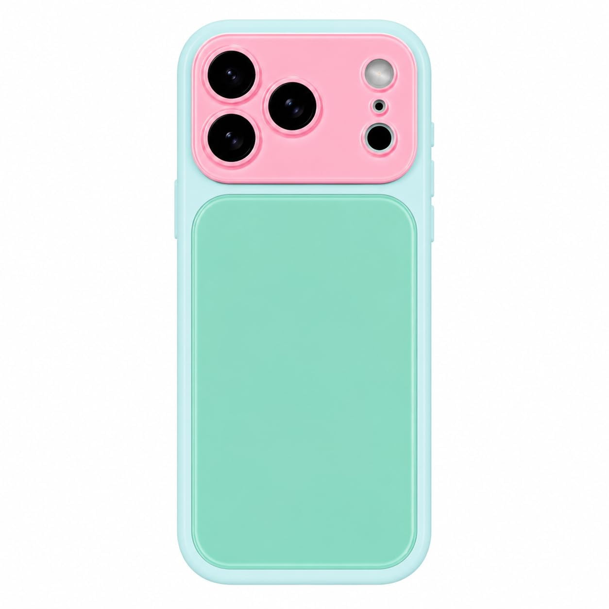 Candy Color Phone Case for iPhone 15/16/17, Dopamine Color Block Slim Cover
