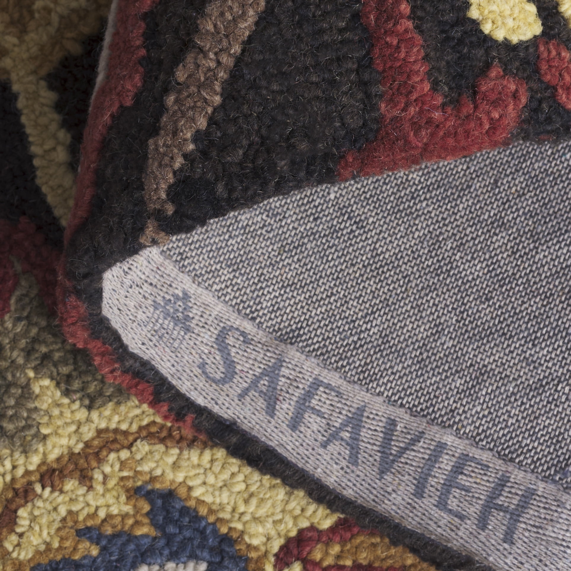 Safavieh Blossom Lennon Floral Wool Area Rug, Charcoal/Multi, 6' x 8' Oval
