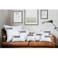 thumbnail image 2 of Throw Pillows Insert (Pack of 4, White) - 28 x 28 Inches Bed and Couch Pillows - Indoor Decorative Pillow, 2 of 7