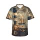 thumbnail image 1 of Balery Vintage Nautical Lighthouse Camisas hawaianas de manga corta para hombre, camisas playeras de corte holgado, camisas de vacaciones con botones,XX-Large, 1 of 7