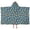 Robot and Panels Blue Pattern, variant on Robot and Arms Cream Pattern Hooded Bath Towel Wrap for Teens Ages 3 To 12, Soft Lightweight Quick Dry Microfiber Bath Beach Pool, 50"x30"