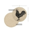 thumbnail image 3 of VHC Brands Sawyer Mill Charcoal Table Décor, Coaster Set, Poultry, 3 of 6