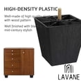 thumbnail image 5 of LAVANE 4 inch / 10cm Plastic Furniture Legs, Set of 4 Mid Century Modern Square Pyramid Replacement Couch Feet with Pre-Drilled M8 5/16 Inch Bolt & Mounting Plate for Sofa Couch Cabinet Ottoman, 5 of 6