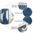thumbnail image 3 of Blue Grey Bathroom Shower Curtains with 12 Hooks Polyester Waterproof Shower Curtain for Stalls and Bathtubs Contemporary Simple Abstract Art Decorative Bathroom Privacy Curtain 36x72 Inches, 3 of 9