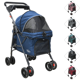 thumbnail image 1 of Carriola Para Mascotas 4 Ruedas Cochecito Plegable Perros Gatos Hasta 15kg Azul, 1 of 6