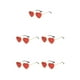 thumbnail image 2 of Gafas de sol Sonducket en forma de corazón PVC lente Tac rojo, 2 of 6