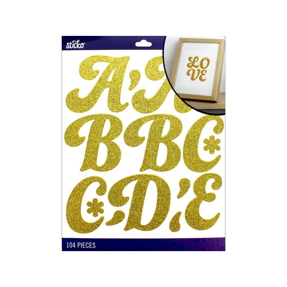 EK Sticko Sticker Alpha FunkyDori XL Gltr Gold