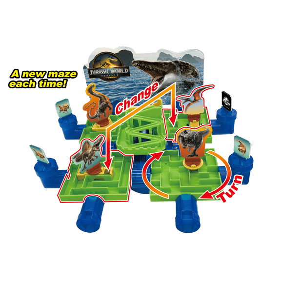 Epoch Games Jurassic World Maze Challenge, Tabletop Skill and Action Game, Ages 4+