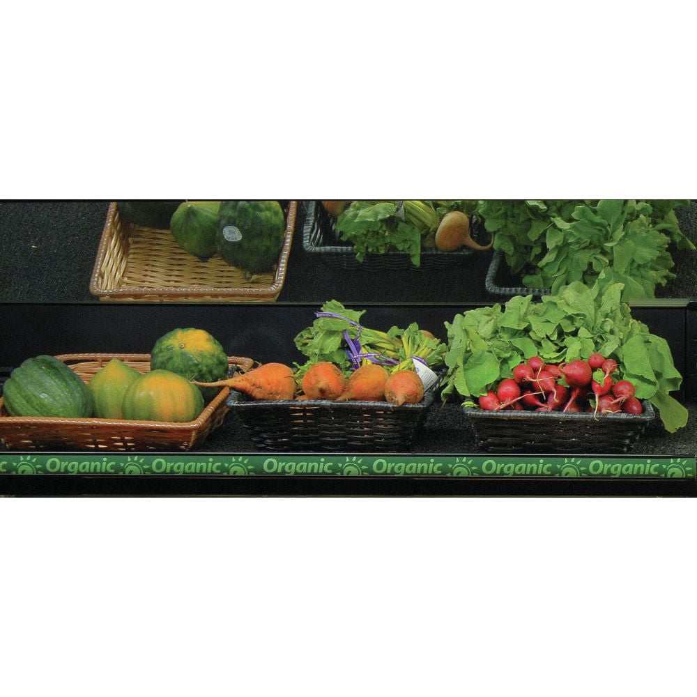HUBERT Wicker Storage Basket Black Plastic - 10" L x 7 1/2 W x 3" H