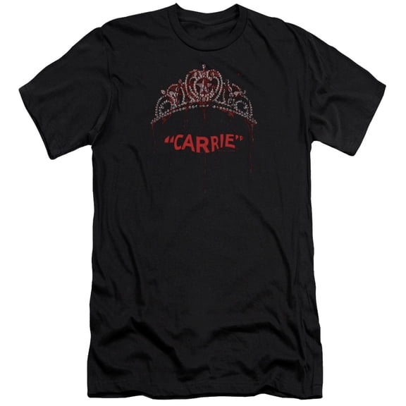 Carrie Prom Queen Adult 30/1 T-Shirt Black