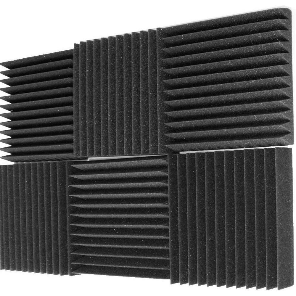 Mybecca 6 Pack Acoustic Foam Wedge 2" X 12" X 12" Studio Soundproofing
