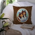 thumbnail image 3 of Carolines Treasures 7086PW1414 Sable Shelties Double Trouble Fabric Decorative Pillow  14Hx14W multicolor, 3 of 4