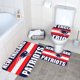 thumbnail image 3 of Juego de alfombras de baño de 3 piezas del equipo Patriots Alfombra antideslizante para baño de 24 x 16 pulgadas, 3 of 7