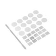 thumbnail image 2 of Pegatinas de metal cuadradas para paletas vacías, pegatinas redondas para paletas de maquillaje de colores para juego de paletas de sombras de ojos, 2 of 9