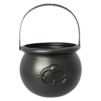 Fegute Halloween Candy Bucket Plastic Witch Cauldron Decorative Storage ...