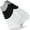 B-Black/Gray/White, variant on Loritta 6 Pairs Socks for Men Ankle Athletic Mens Running Socks Cushioned Black Low Cut Size 12-16