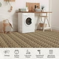 thumbnail image 5 of FairOnly 2'x6' Modern Washable Runner Rugs Brown Braided Print Runner Rugs for Hallway Entryway Non Slip Laundry Rug, 5 of 7