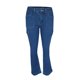 thumbnail image 4 of Txlixc Pantalones vaqueros de bocina para mujeres casual pantalones vaqueros elásticos de cintura alta de color sólido, pantalones callejeros de varios bolsillos Txlixc moda, 4 of 9